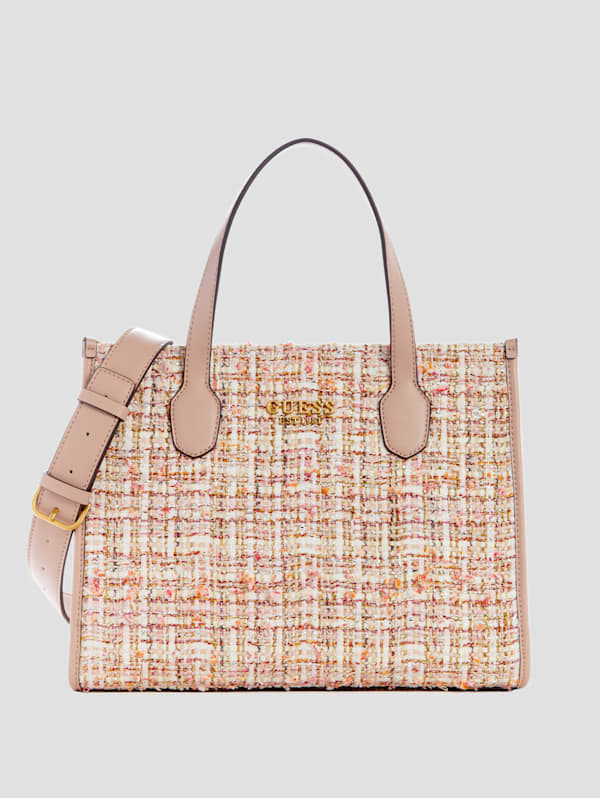 Silvana Tweed Tote GUESS