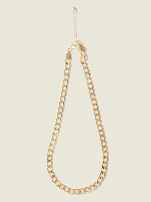 Gold plated store curb chain