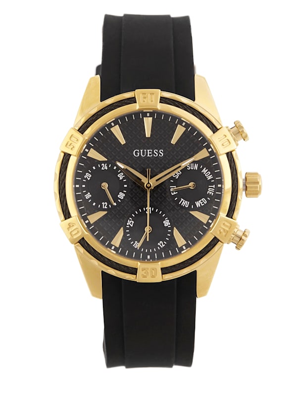 Black Multifunction Sport Watch GUESS Factory