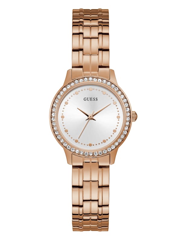 Guess watch women's 2025 rose gold tone