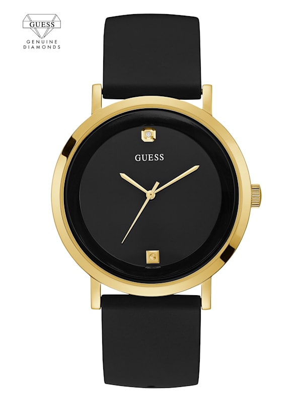 Guess Black and Gold Tone Analog Watch U1264G1