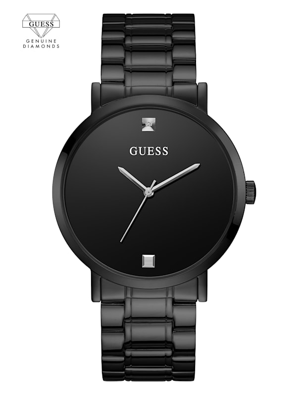 Guess watch men's diamond accent hot sale
