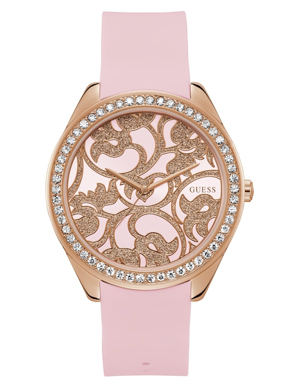Pink hotsell analog watch