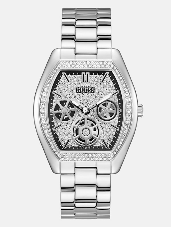 Silver Tone Multifunction Watch