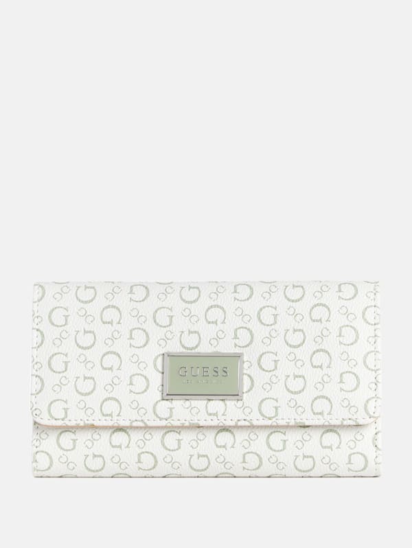 Abree Logo Saffiano Slim Wallet GUESS Factory