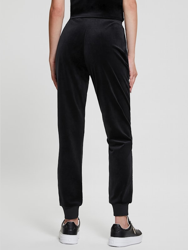 GUESS Eco Couture Velvet Joggers Black XS