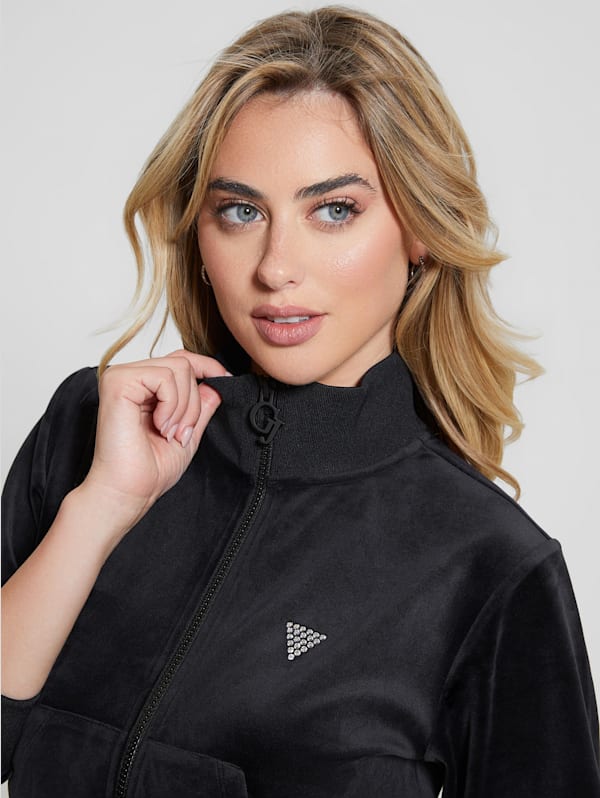 Guess new arrivals crop hoodie