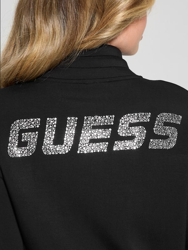 Guess zip up sweater deals