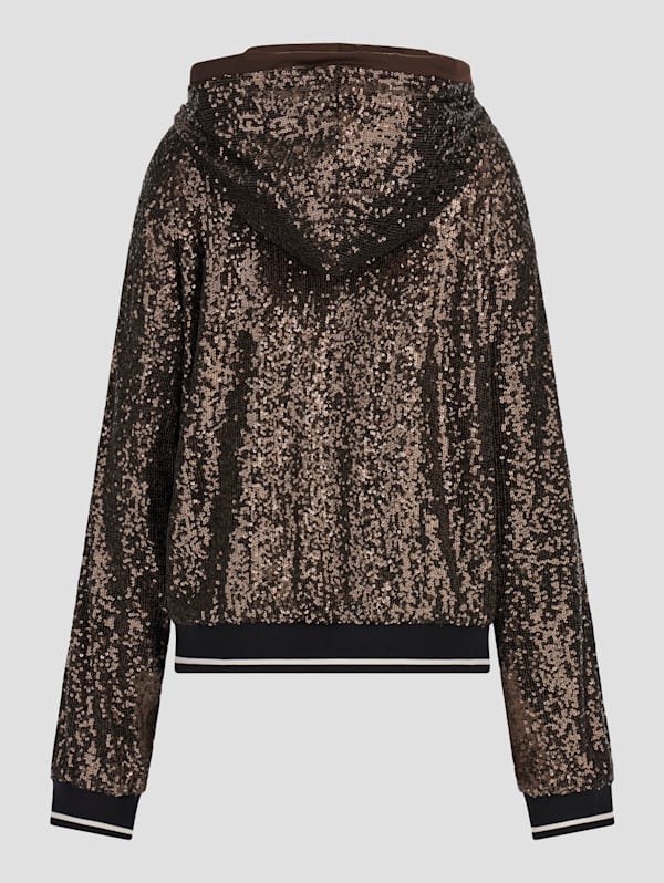 Gold sequin hoodie online