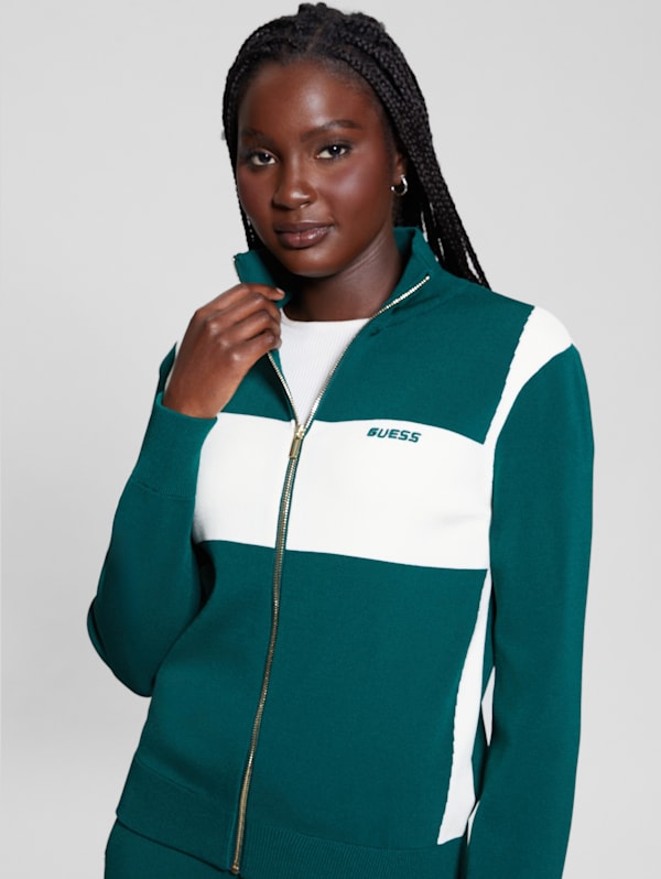 Guess color block jacket deals