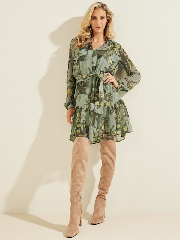 Guess veronica ruched dress hotsell
