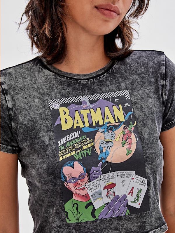 GUESS Originals x Batman Cropped Baby Tee GUESS Canada