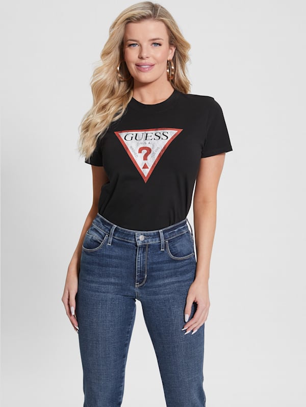 Eco Triangle Logo Tee GUESS