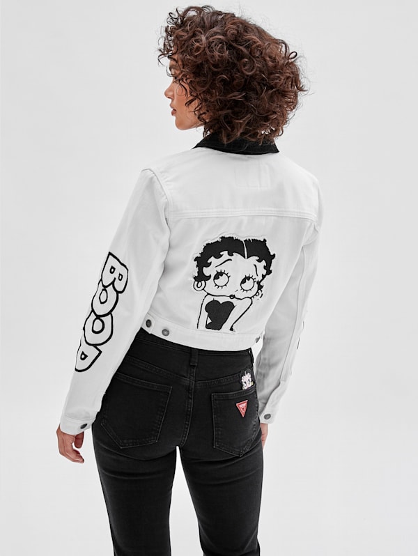 GUESS Originals x Betty Boop Cropped Denim Jacket | GUESS