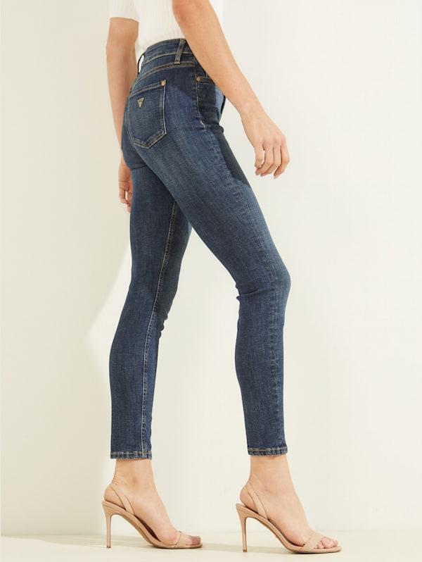 Guess Alpha High-Rise Skinny Jeans - Blue - L