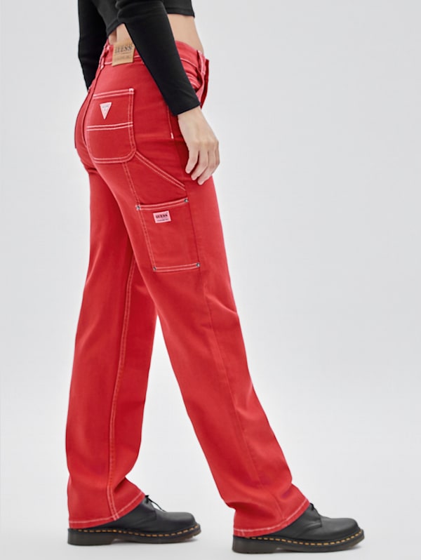 Red Guess Women's Pants