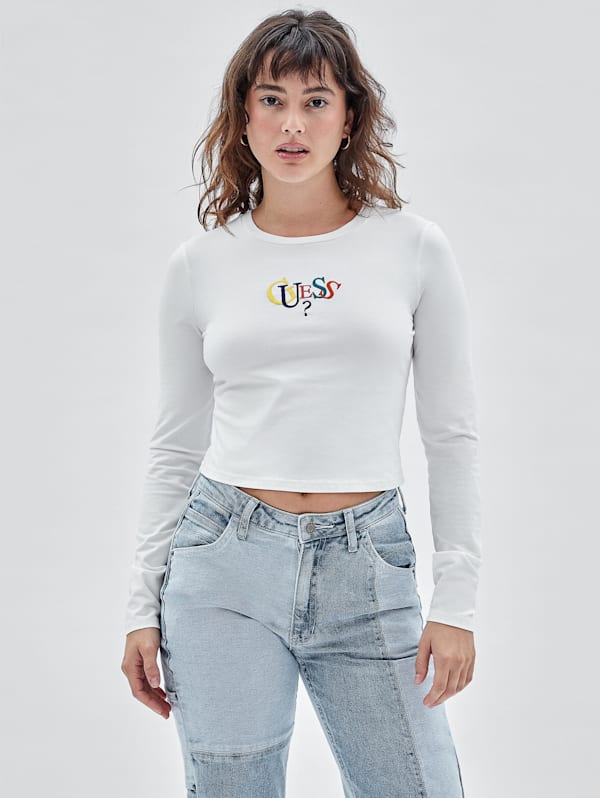 GUESS Originals Long-Sleeve Logo Top | GUESS Canada