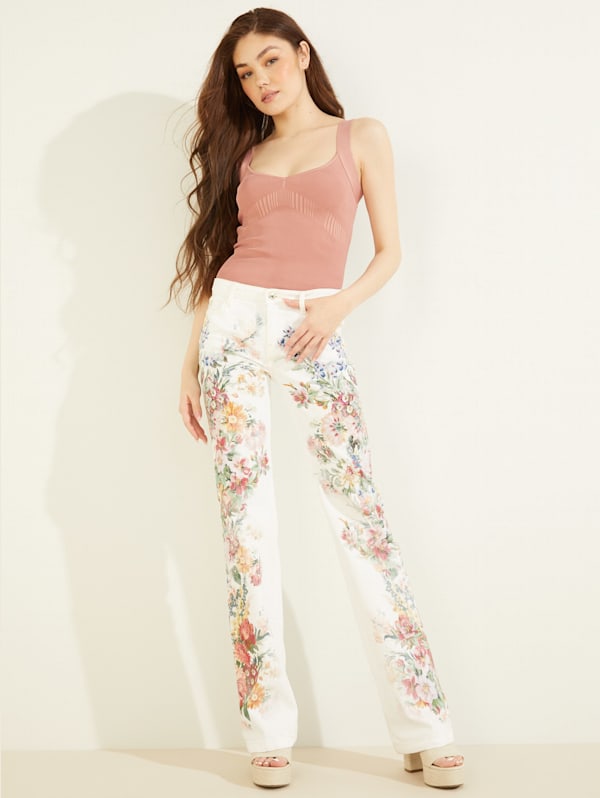 Guess floral jeans store