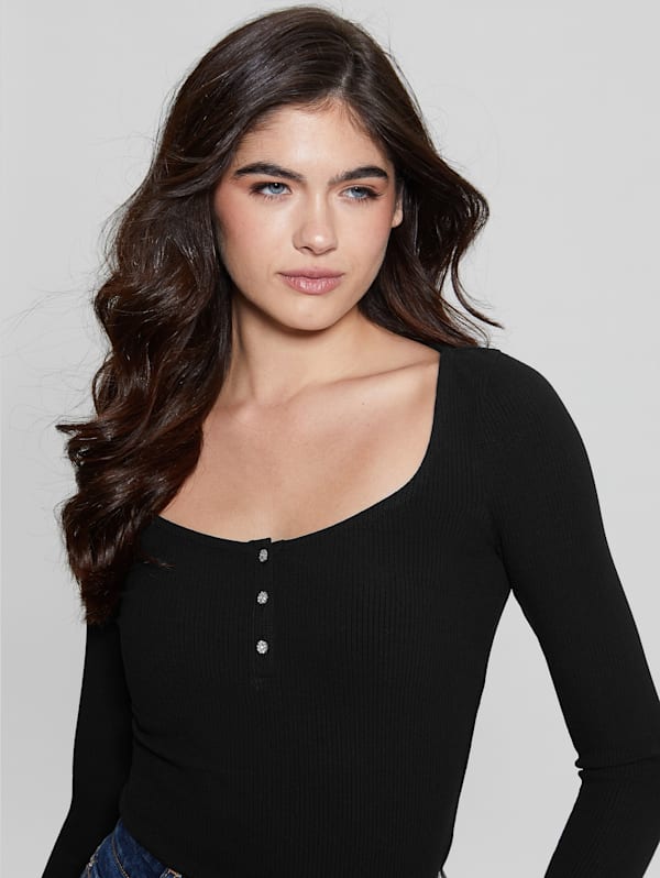 Guess long sleeve tops best sale