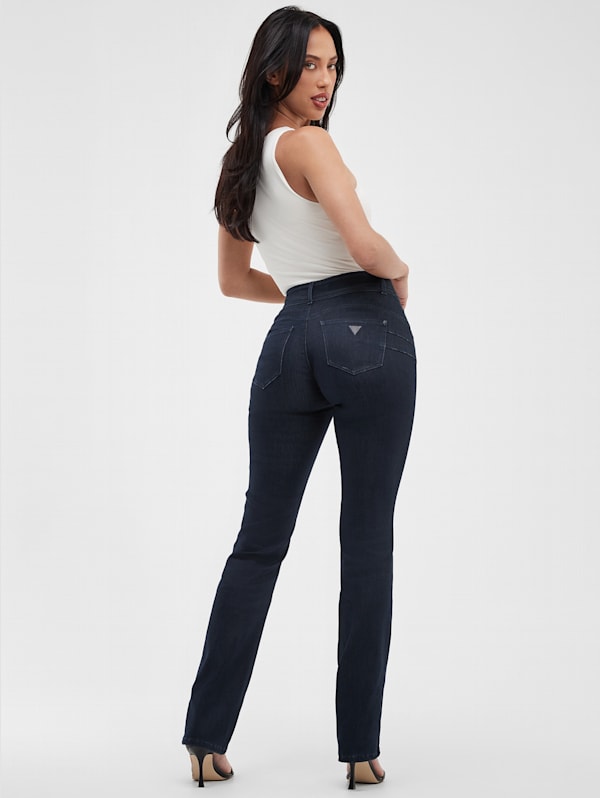 Dyed Shape Up High Rise Straight Jeans GUESS Canada