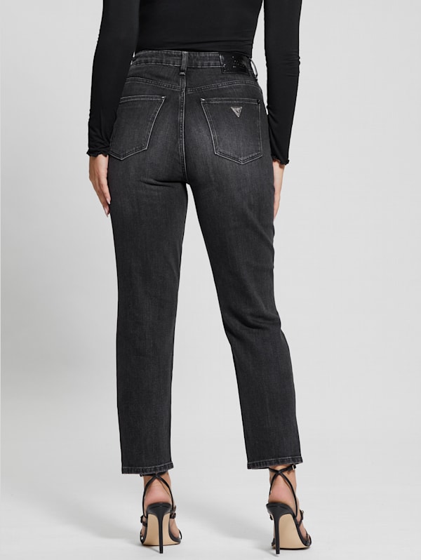 Guess black ripped jeans outlet