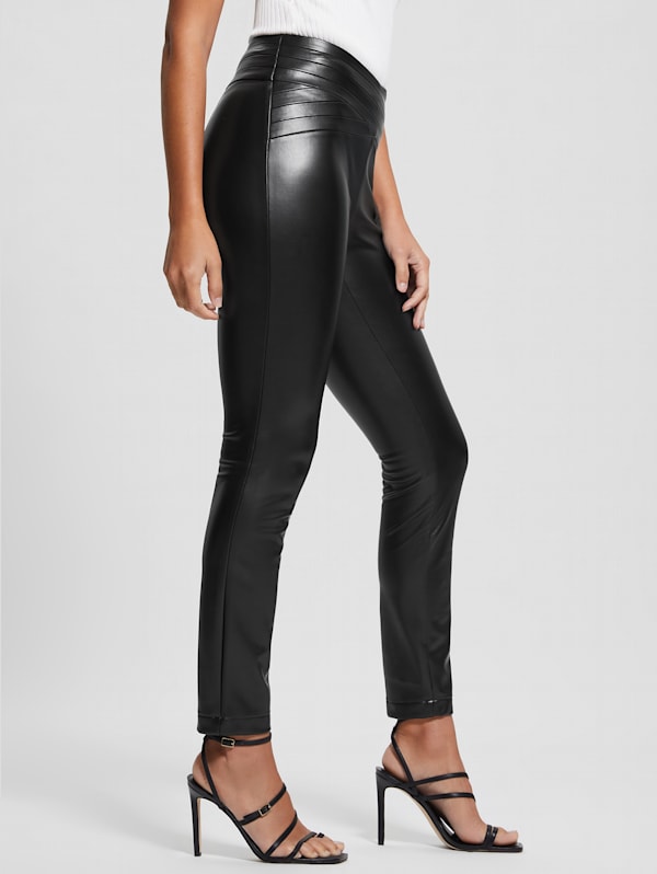 Guess butter faux leather pants new arrivals