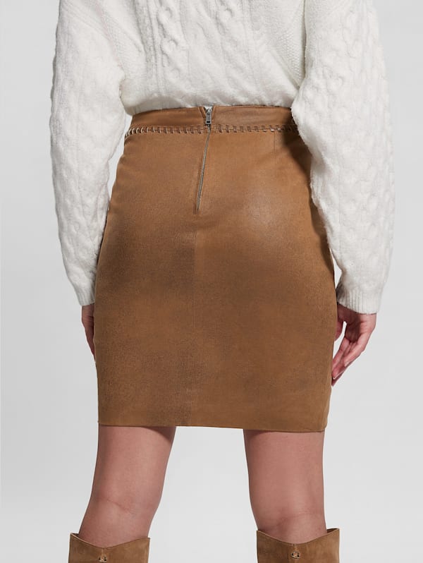 Vmdonnadina faux suede top short skirt
