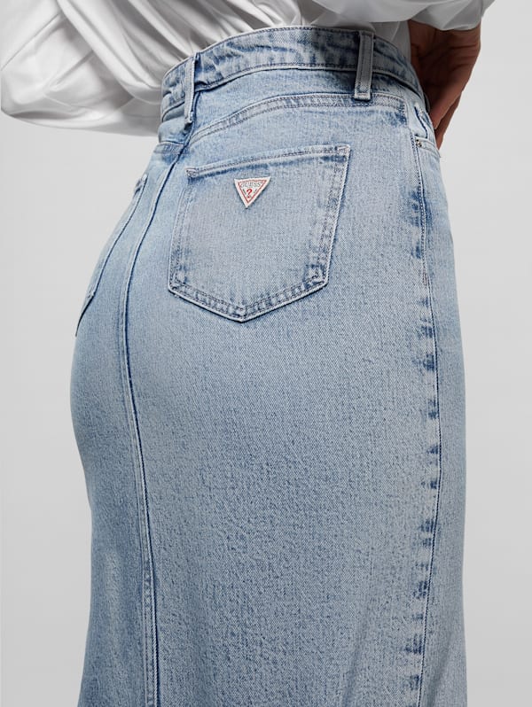 Mella Denim Skirt - Mid Blue