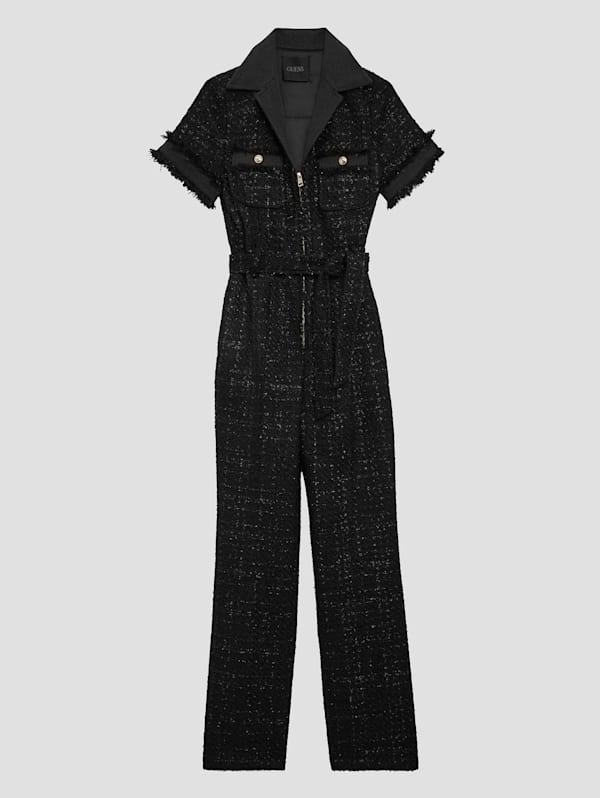 Guess black and new arrivals white overalls