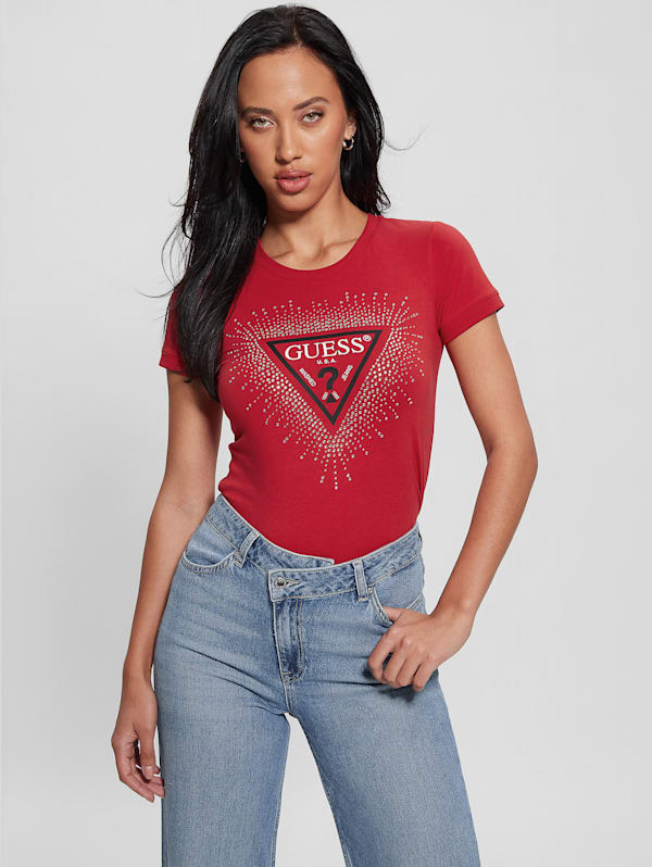 Guess red shirt womens 2025