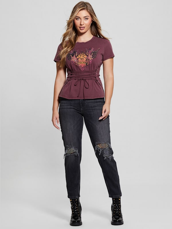 Guess women tee clearance