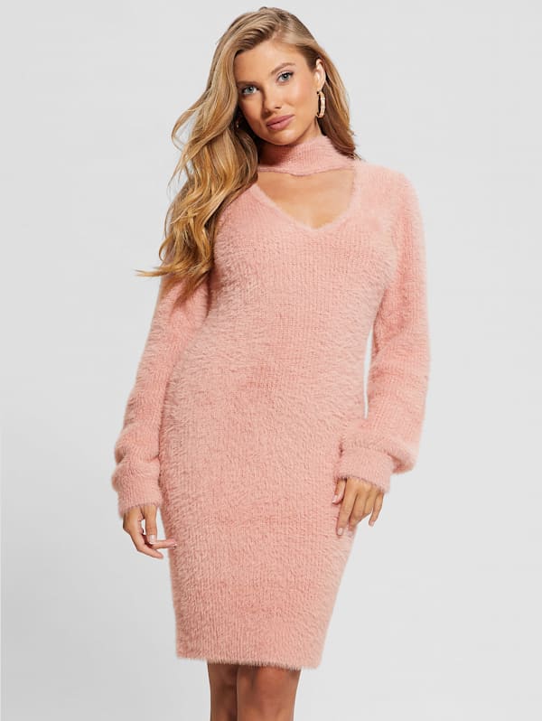 Sadie Mock Neck Cutout Dress GUESS