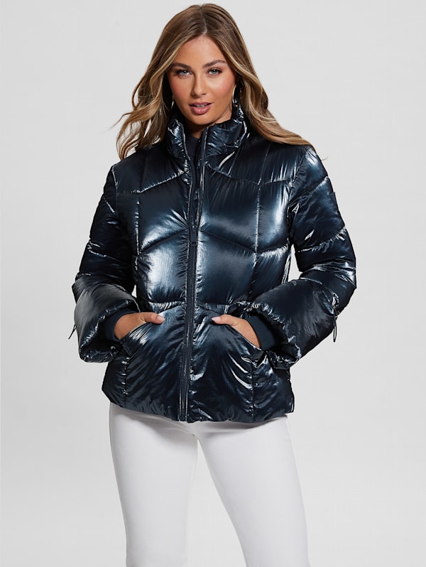 Noah nylon puffer jacket guess clearance