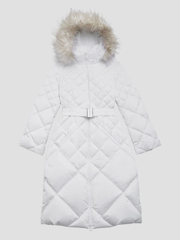 Guess long down discount jacket with faux fur