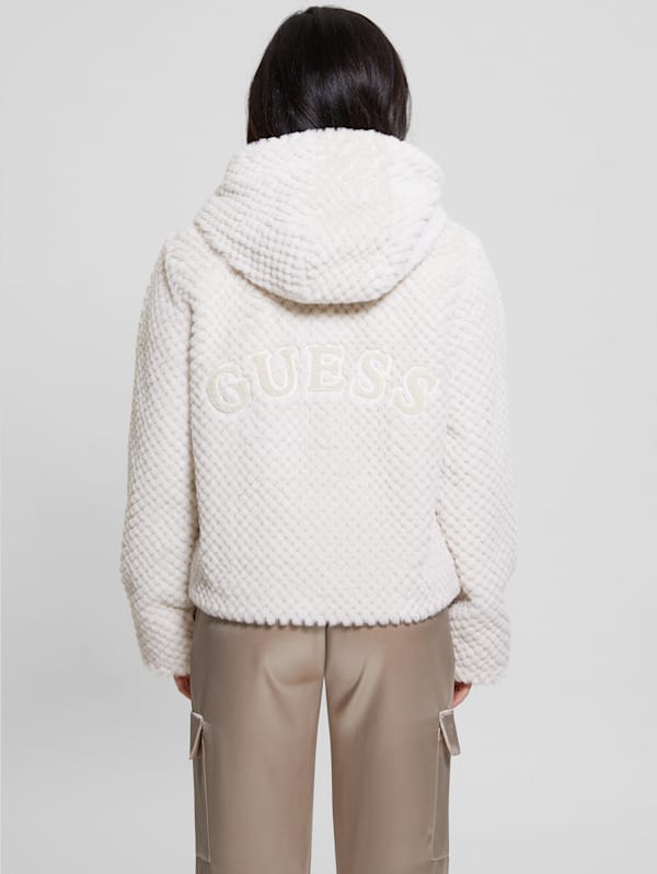 Gallery faux fur hooded jacket clearance