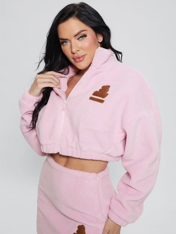 Sherpa sale crop hoodie
