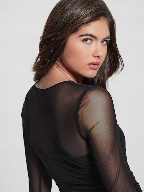 Guess bodysuit black new arrivals