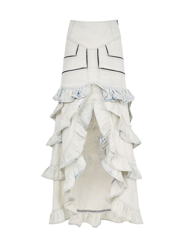 White skirt guess shop