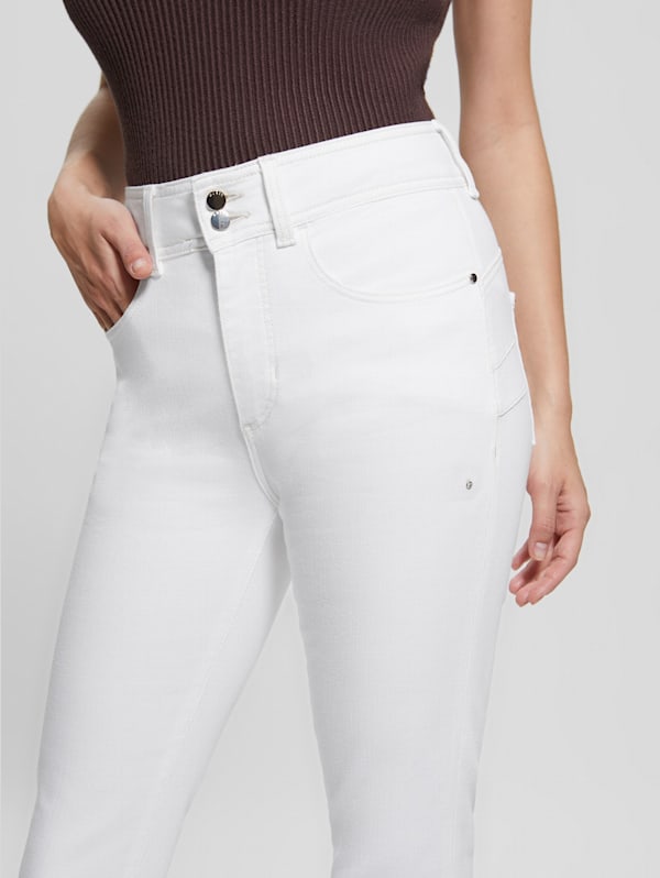 Guess white skinny jeans store
