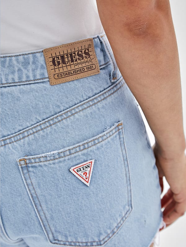 GUESS Originals Kit Destroyed Denim Shorts | GUESS