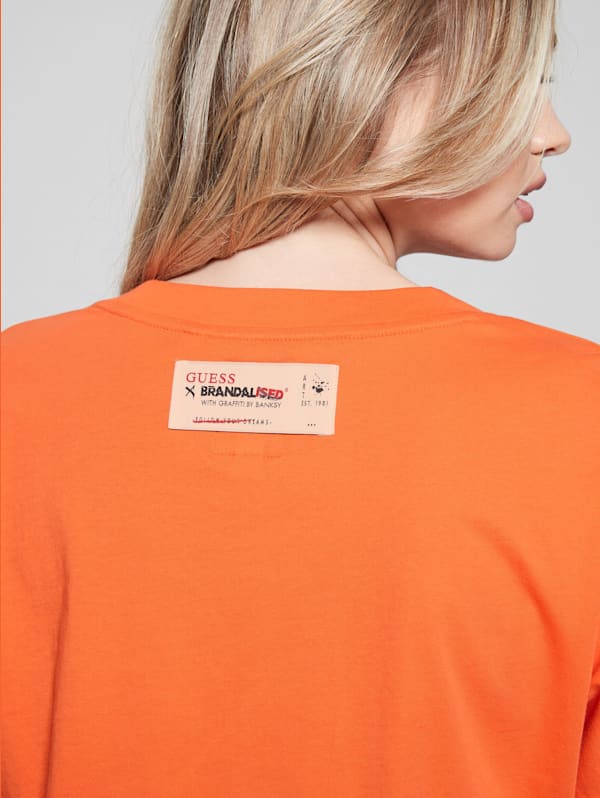 Guess t shirt new arrivals orange