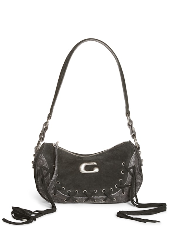 GUESS USA Stud Detailed Denim Shoulder Bag - Farfetch