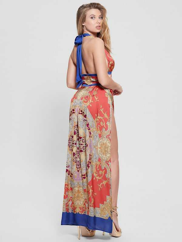Guess floral hotsell maxi dress