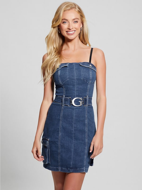 Guess denim dress new arrivals