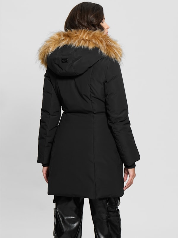 GUESS Mid length Puffer Jacket Black M