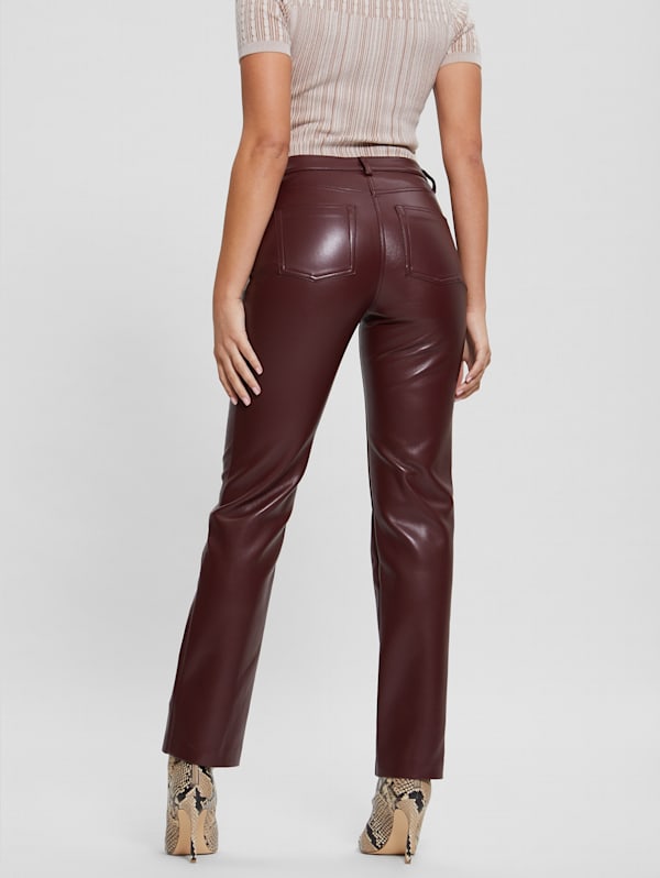 Guess hotsell leather trousers