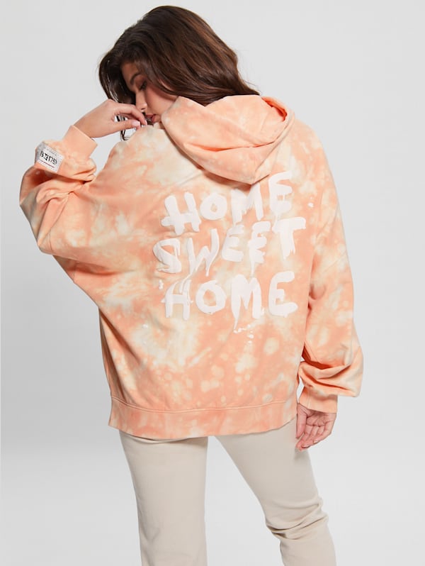 Tie dye guess hoodie top