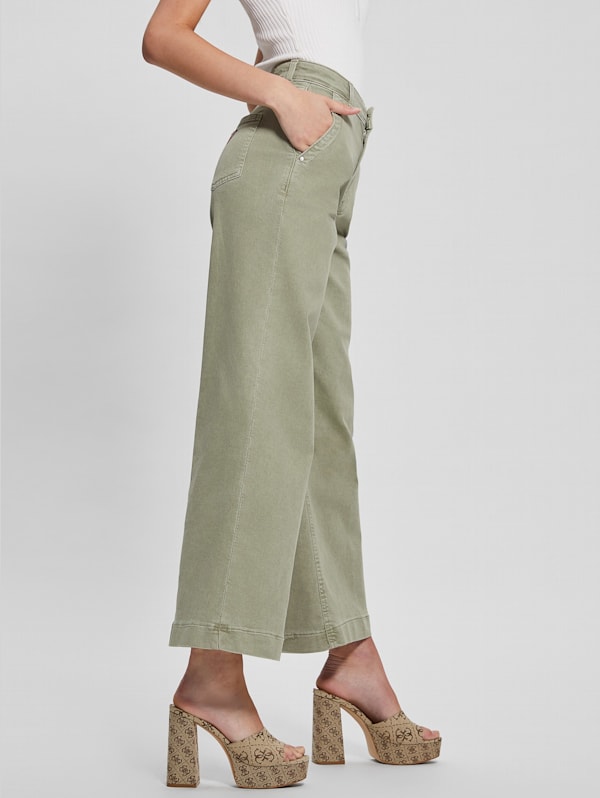 Darma High-Rise Wide-Leg Pants | GUESS Canada