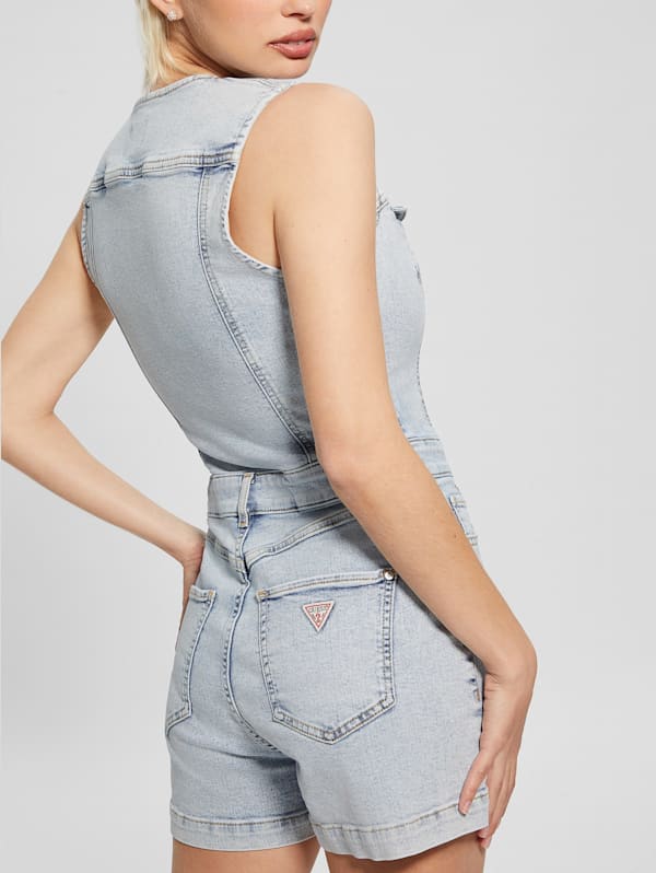 Guess bella denim romper on sale