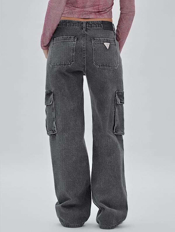 Teen Girl Flap Pocket Side Cargo Jeans